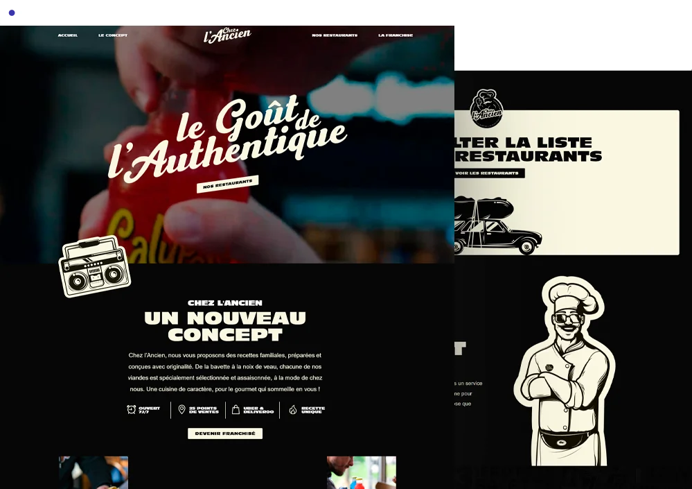 création de site internet restaurant