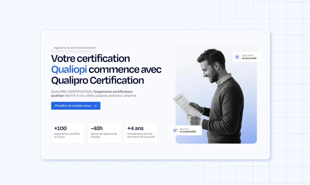 Hero Header et une accroche optimisée pour la vente