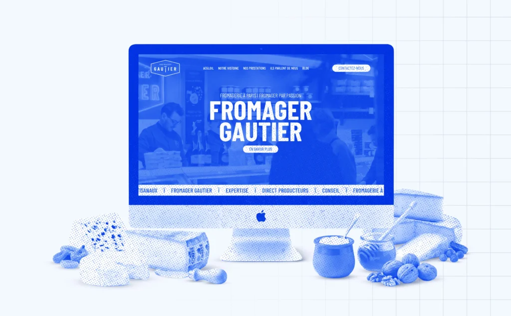 Exemple de site internet pour fromagerie et commerce de bouche